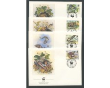 1989 - LOTTO/19928B - BULGARIA - PIPISTRELLI 4 FDC. 1989 - LOTTO/19928B - BULGARIA - PIPISTRELLI 4 FDC.