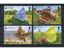 1997 - LOTTO/19325 - GUERNSEY - FARFALLE 4v. - NUOVI 1997 - LOTTO/19325 - GUERNSEY - FARFALLE 4v. - NUOVI