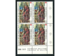 1987 - LOTTO/19443Q - SMOM - 15s. SAN GIOVANNI BATTISTA - QUARTINA