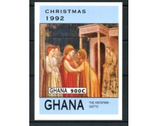 1992 - LOTTO/19504 - GHANA - NATALE FOGLIETTO - NUOVO
