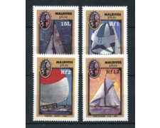 1987 - MALDIVE - LOTTO/19646 - COPPA AMERICA  4v. - NUOVI