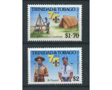 1986 - TRINIDAD E TOBAGO - LOTTO/19802 - 75° SCOUT 2v. - NUOVI