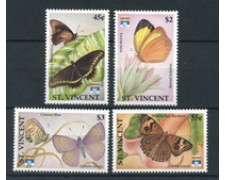1992 - ST.VINCENT - LOTTO/20220 - FARFALLE 4v. - NUOVI