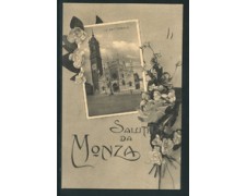 MONZA - 1911 - LOTTO/20353GA - SALUTI DA MONZA VIAGGIATA MONZA - 1911 - LOTTO/20353GA - SALUTI DA MONZA VIAGGIATA