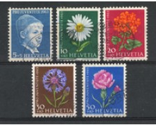 1963 - LOTTO/22297 - SVIZZERA - PRO JUVENTUTE 5v. - USATI
