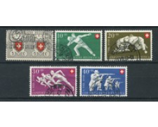 1950 - LOTTO/22313 - SVIZZERA - PRO PATRIA 5v. - USATI