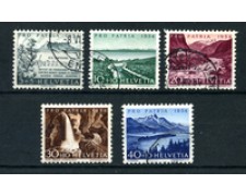 1954 - LOTTO/22317 - SVIZZERA - PRO PATRIA 5v. - USATI
