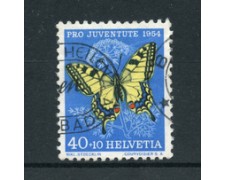 1954 - LOTTO/22325 - SVIZZERA - 40+10c. PRO JUVENTUTE - USATO