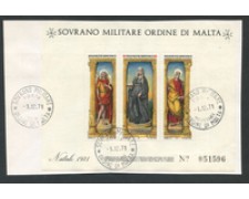 1971 - SMOM - LOTTO/22394 - NATALE FOGLIETTO - USATO