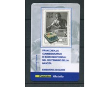 2009 - LOTTO/22711 - REPUBBLICA - INDRO MONTANELLI - TESSERA FILATELICA 2009 - LOTTO/22711 - REPUBBLICA - INDRO MONTANELLI - TESSERA FILATELICA
