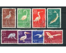 1957 - LOTTO/22969 - ROMANIA - FAUNA 8v. - USATI