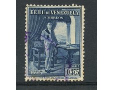 1939 - LOTTO/23018 - VENEZUELA - 37,5 c. CRISTOBAL MENDOZA - USATO