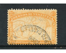 1896 - LOTTO/23028 - VENEZUELA - 25c. F. DE MIRANDA - USATO