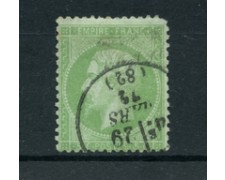 1871 - LOTTO/23192 - FRANCIA - 5 CENT. VERDE CHIARO NAPOLEONE - USATO