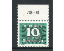 1989 - LOTTO/23344 - AUSTRIA - 10 s. SEGNATASSE - NUOVO
