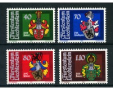 1982 - LOTTO/23423 - LIECHTENSTEIN - STEMMI LANDAMMANNI 4v. - NUOVI