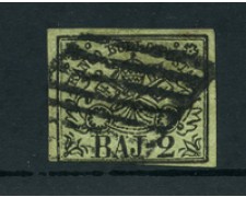 STATO PONTIFICIO - 1852 - LOTTO/23434 - 2 BAJ VERDE OLIVA - USATO