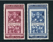 1951 - LOTTO/23743 - VATICANO - MONACO  GRAZIANO POSTA AEREA 2v. - NUOVI