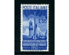 1950 - LOTTO/23744 - REPUBBLICA - 55 LIRE RADIODIFFUSIONE - NUOVO