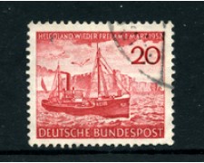 1952 - LOTTO/24235 - GERMANIA FEDERALE - RESTITUZIONE HELIGOLAND - USATO 1952 - LOTTO/24235 - GERMANIA FEDERALE - RESTITUZIONE HELIGOLAND - USATO