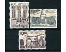 1965 - LOTTO/24401 - BELGIO - JOSEF HOFFMANN 3v. - USATI 1965 - LOTTO/24401 - BELGIO - JOSEF HOFFMANN 3v. - USATI
