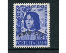 1949 - LOTTO/24559 - TRIESTE A - LORENZO IL MAGNIFICO - NUOVO