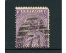 1865 - LOTTO/24611 - GRAN BRETAGNA - 6p. VIOLETTO TAV. 6 - USATO