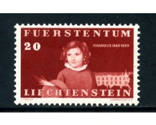 1940  LIECHTENSTEIN - 20r. CENTENARIO NASCITA PRINCIPE GIOVANNI - NUOVO - LOTTO/25011