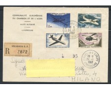 1962 - FRANCIA - POSTA AEREA 4v. SU BUSTA RACCOMANDATA - LOTTO/25116 1962 - FRANCIA - POSTA AEREA 4v. SU BUSTA RACCOMANDATA - LOTTO/25116