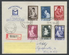 1962 - BELGIO - PRO OPERA ANTITUBERCOLARE 6v. BUSTA RACCOMANDATA - LOTTO/25130 1962 - BELGIO - PRO OPERA ANTITUBERCOLARE 6v. BUSTA RACCOMANDATA - LOTTO/25130