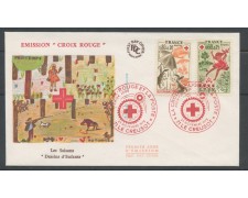 1975 - FRANCIA - PRO CROCE ROSSA 2v. - BUSTA FDC - LOTTO/25133