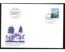 1993 - SVIZZERA - PAESAGGI LAGHI ALPINI - BUSTA FDC - LOTTO/25294