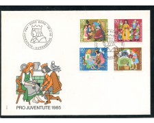 1985 - SVIZZERA - PRO JUVENTUTE 4v. - BUSTA FDC - LOTTO/25370