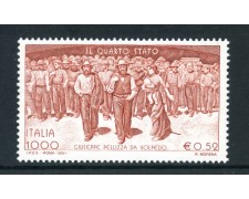 2001 - REPUBBLICA - DIPINTO IL QUARTO STATO - NUOVO - LOTTO/25674