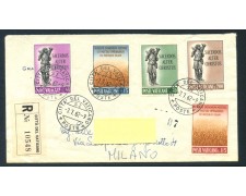 1962 - VATICANO - VOCAZIONI SACERDOTALI 5v. - BUSTA RACCOMANDATA - LOTTO/25721 1962 - VATICANO - VOCAZIONI SACERDOTALI 5v. - BUSTA RACCOMANDATA - LOTTO/25721