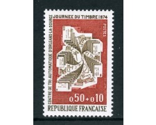 1974 - FRANCIA - GIORNATA DEL FRANCOBOLLO - NUOVO - LOTTO/26086