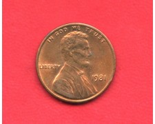 1981 - STATI UNITI - 1 CENT. LINCOLN - LOTTO/M26220