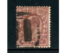 1902 - GRAN BRETAGNA - 6p. VIOLETTO RE EDOARDO - USATO -LOTTO/26297