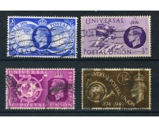 1949 - GRAN BRETAGNA - 75° ANNIVERSARIO U.P.U. 4v. - USATI - LOTTO/26302 1949 - GRAN BRETAGNA - 75° ANNIVERSARIO U.P.U. 4v. - USATI - LOTTO/26302