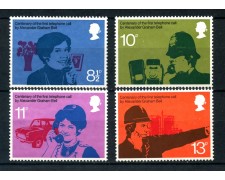 1976 - GRAN BRETAGNA -CENTENARIO TELEFONO 4v. - NUOVI - LOTTO/26353