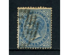 1877 - REGNO - 10 cent. AZZURRO VITTORIO EMANUELE II° - USATO - LOTTO/26411