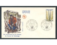 1975 - FRANCIA - SERVIZIO DI SMINAMENTO - BUSTA FDC - LOTTO/26492