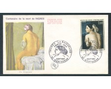1967 - FRANCIA - DIPINTO LA BAGNANTE DI INGRES - BUSTA FDC - LOTTO/26510