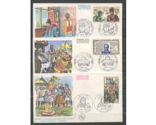 1969 - FRANCIA - STORIA DI FRANCIA - 3 BUSTE FDC - LOTTO/26532