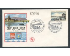 1966 - FRANCIA - PONT SAINT ESPRIT - BUSTA FDC - LOTTO/26656