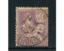 1900 - FRANCIA - 30c. VIOLETTO ALLEGORIA MOUCHON I° TIPO - USATO - LOTTO/27084