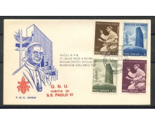 1965 - VATICANO - IL PAPA ALL'ONU - BUSTA FDC RODIA - LOTTO/27665 1965 - VATICANO - IL PAPA ALL'ONU - BUSTA FDC RODIA - LOTTO/27665