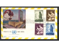 1965 - VATICANO - IL PAPA ALL'ONU - BUSTA FDC TRE STELLE - LOTTO/27668 1965 - VATICANO - IL PAPA ALL'ONU - BUSTA FDC TRE STELLE - LOTTO/27668