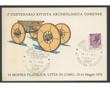 1972 - REPUBBLICA - COMO - CENTENARIO RIVISTA ARCHEOLOGICA - CARTOLINA - LOTTO/27805 1972 - REPUBBLICA - COMO - CENTENARIO RIVISTA ARCHEOLOGICA - CARTOLINA - LOTTO/27805