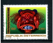 1976 - AUSTRIA - LOTTA AL CANCRO - USATO - LOTTO/28080